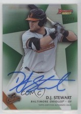 2015 Bowman's Best of Green Refractor /99 DJ Stewart #B15-DST Auto 0lm