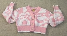 womens cropped cardigan sweater Size L