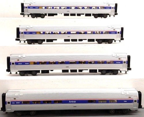 Juego de vagones de pasajeros MTH 20-65080 O Amtrak Premier Amfleet (juego de 4) EX | Zustand: Used