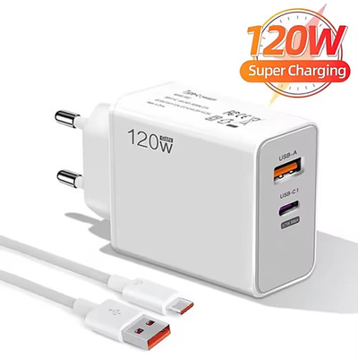 Xiaomi 120W Schnell Ladegerät Netzteil 6A USB-C Kabel Redmi Note10/11/12Pro K60