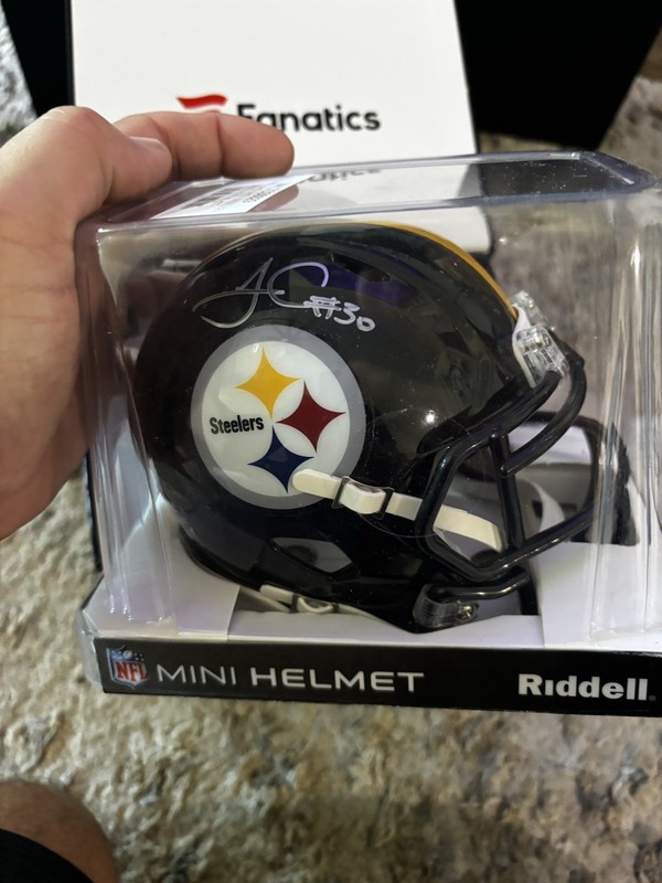 James Conner Signed Pittsburgh Steelers Mini Helmet Fanatics Authentic