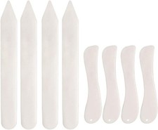 8 PCS Bone Folder Tool, Plastic Paper Creaser 8 PCS, Off-White