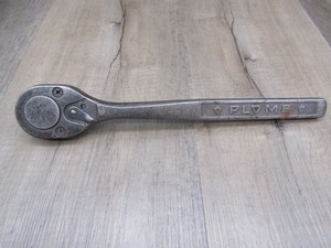 Vintage PLOMB 5449 1/2" Drive Ratchet Socket Wrench "MADE IN USA" - WORKS GOOD