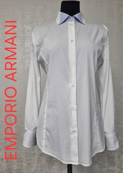 Women Emporio Armani Shirt White Cotton 42