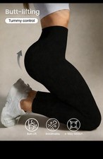 Leggins leggings donna push up sexy palestra fitness vita alta sport nero