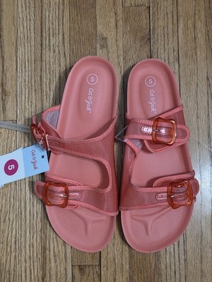 Kids' Drew Slip-On Sandals - Cat & Jack Coral size: 5