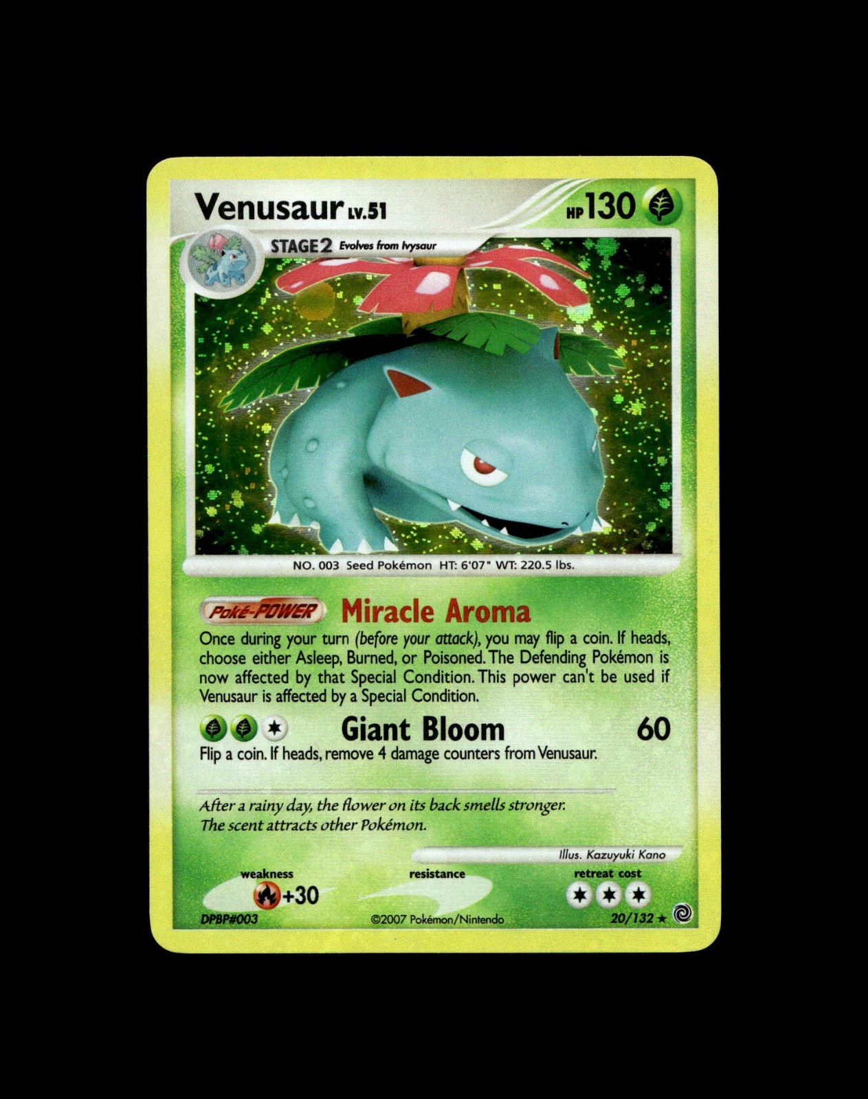 Bulbasaur Ivysaur Venusaur Pokemon Card! Holo/Reverse Holo EX VMAX Rare Cards!