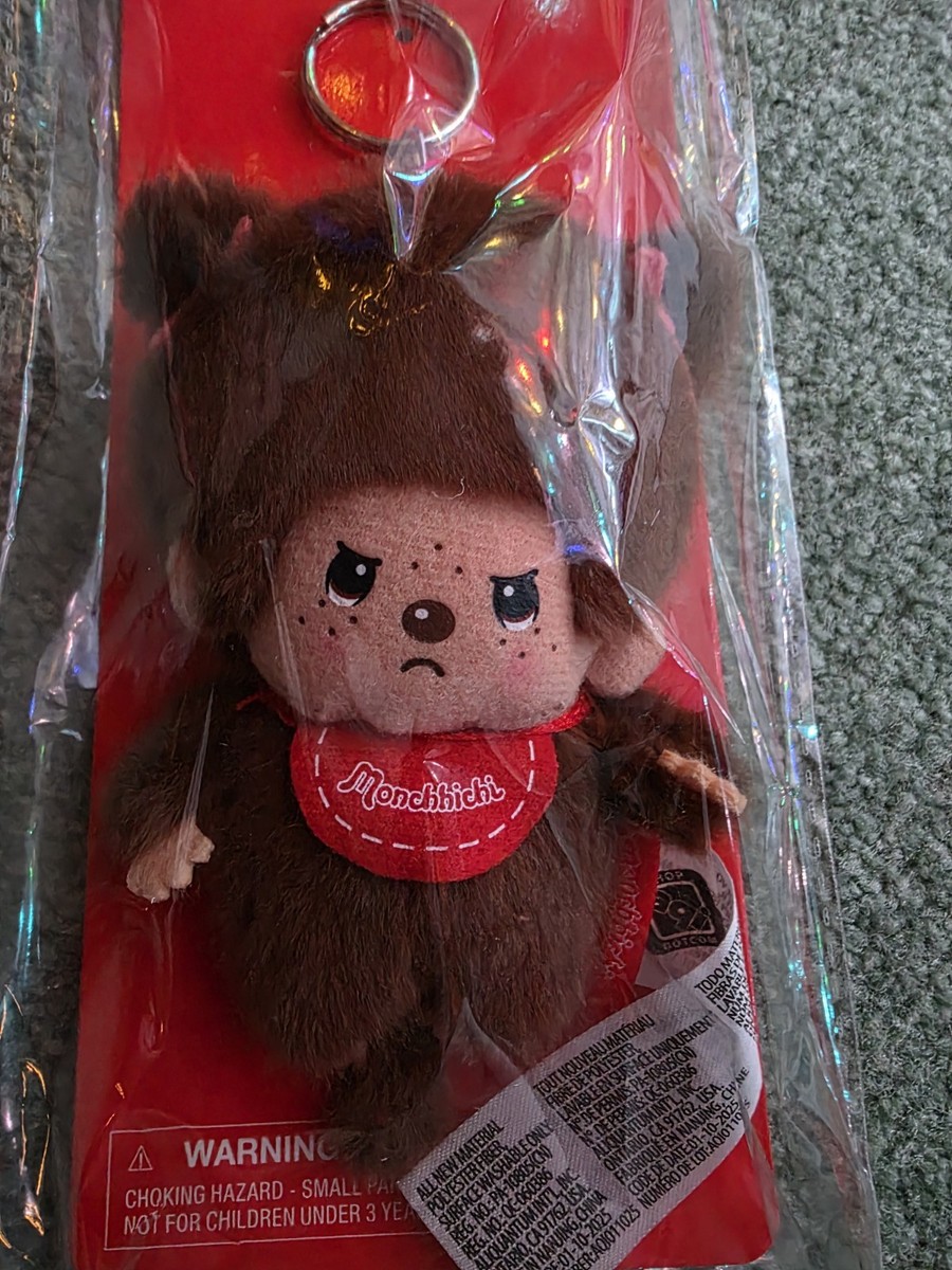 Sekiguchi Monchhichi Classic Girl Angry Monkey Plushie Keychain 4