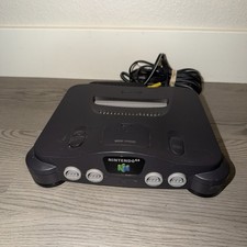 Nintendo 64 N64 Console Tested Working - With Power Supply And Av Cable
