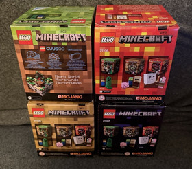 Lego Minecraft Micro World - 21102 - 21105 - 21106 - 21107 - Complete