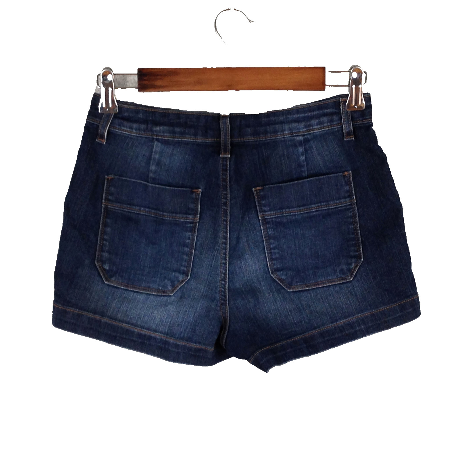 Jessica Simpson Bardot High Rise hot pants shorts women size 28 x 2.5" dark wash thumbnail 2