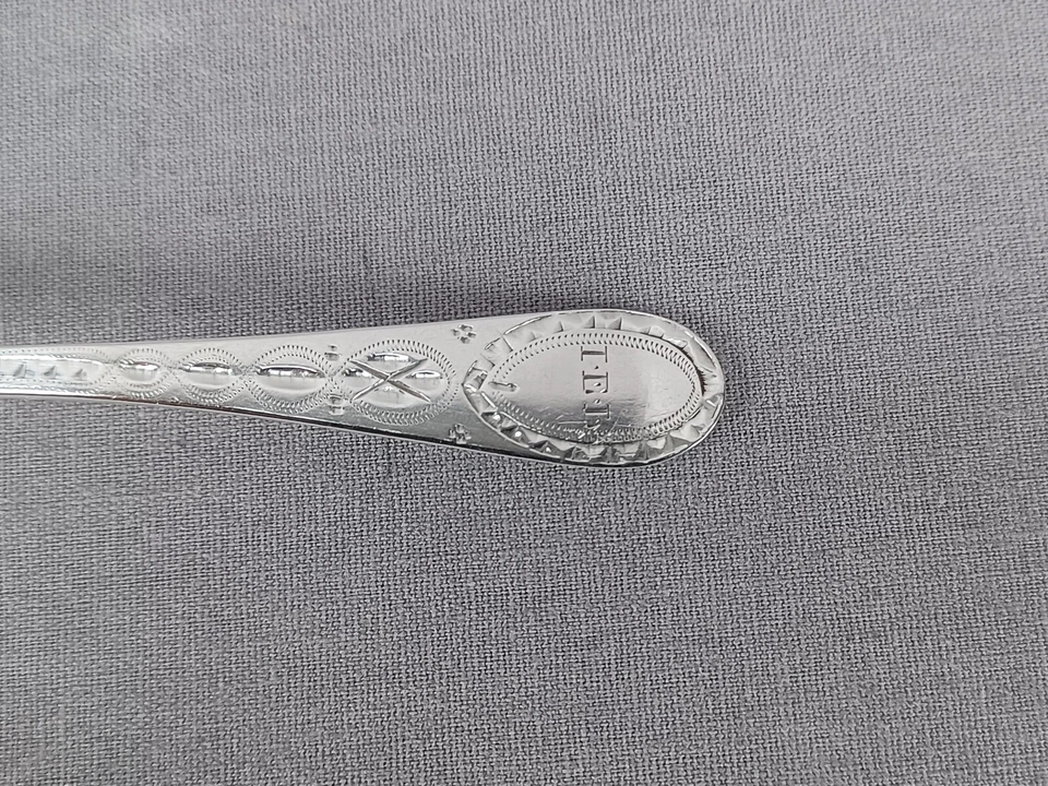 Richard Ferris Exeter Bright-Cut Sterling Silver Spoon C. 1789-1810 - Image 2 of 4