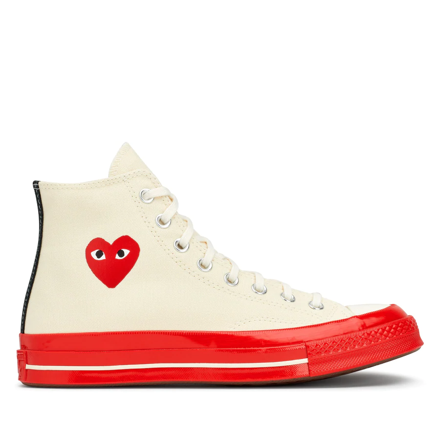 PLAY Comme des Garçons x Converse Chuck 70 High Top (Red Sole)