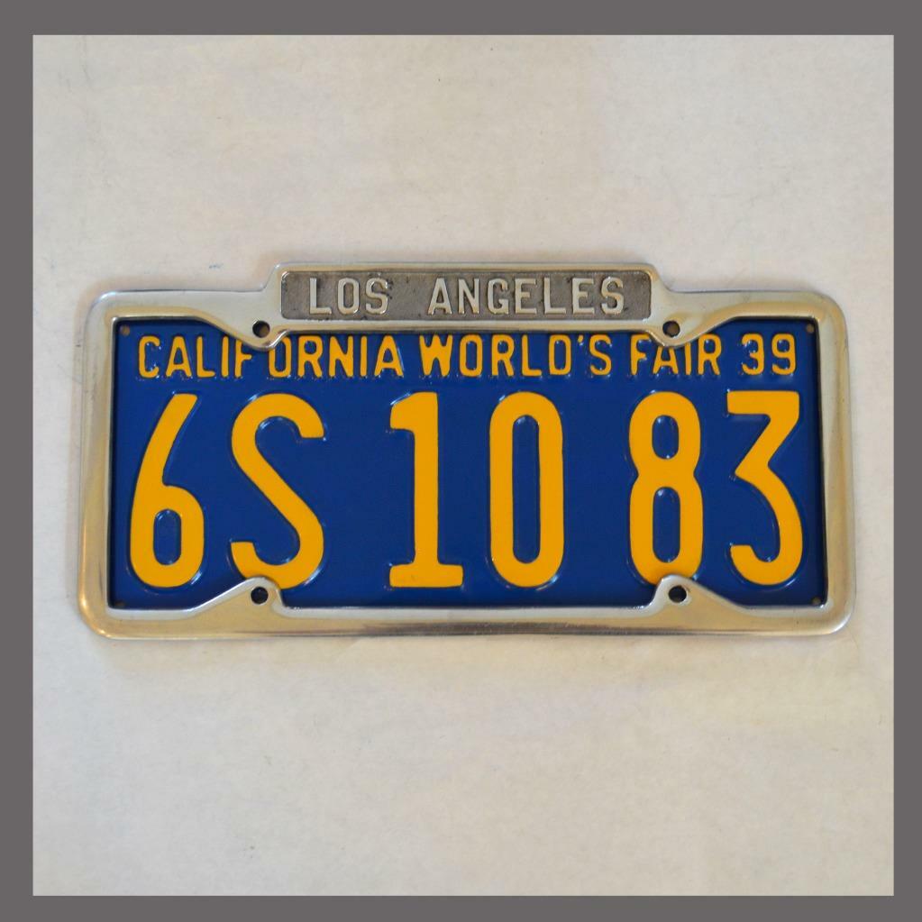 Los Angeles California Polished License Plate Frame Fits 19291939 CA