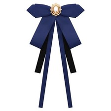 Bow Tie for Women Girl Ribbon Rhinestone Womens Bow Ties Adjustable Pre-tied ...