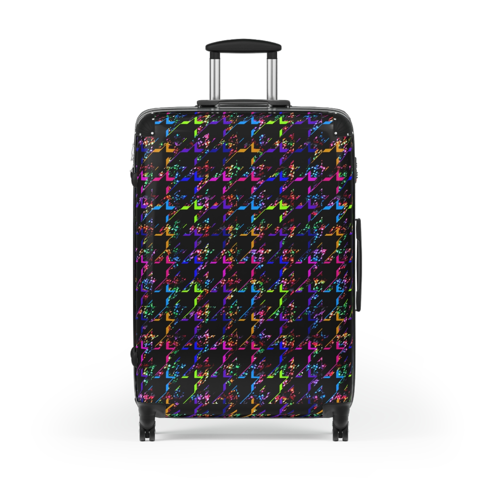 Suitcase, Colorful Fractal Houndstooth Design - Travel Bag, Luggage, Carry-On,-image