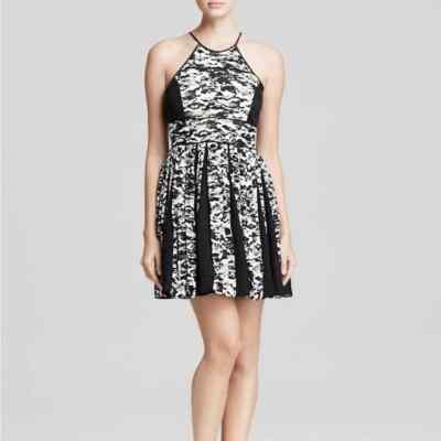 Parker Womens Kerri Tidal Camouflage Pleated Mini Halter Dress Size L NEW | eBay Parker Womens Kerri Tidal Camouflage Pleated Mini Halter Dress Size L NEW | eBay