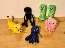 Minecraft Plush Toys LOT of 6 Ocelot, Enderma...