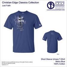 T-shirt CEA Gesù Cristo, Just Faith, Christian Edge Abbigliamento Conoscilo NOTW Amore
