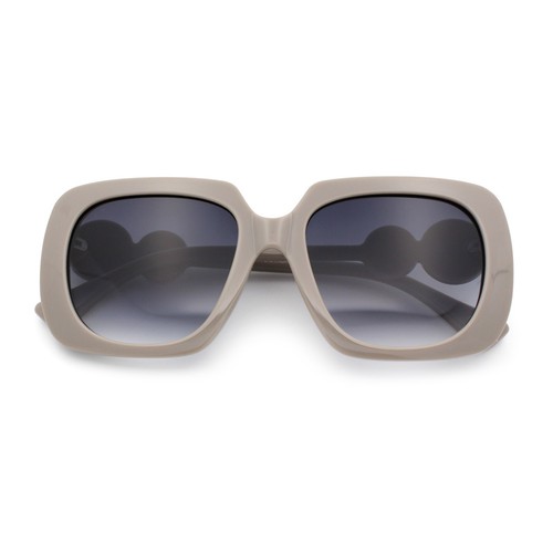 Lunettes de soleil femme épaisses rectangulaires clous étoiles bordure bijou bras diva - Photo 10/26