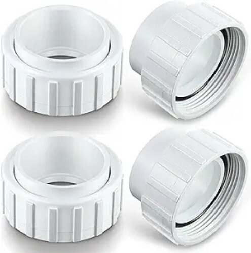 4 Pcs 2" Union Connector Replacement Kit for Hayward Salt Ch