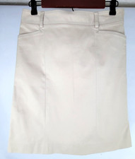 J. Crew Size 2 Stretch Tan Khaki Pencil Skirt Knee Length Side Zip Pockets