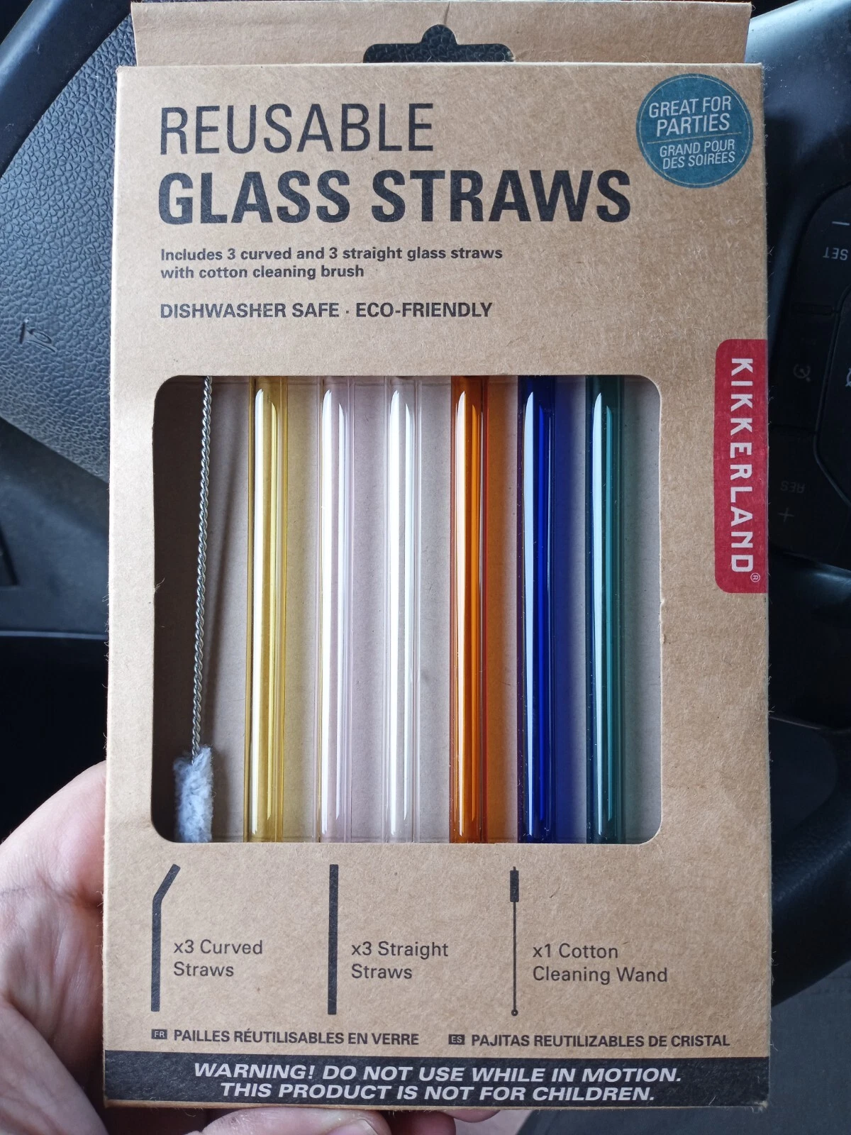 Kikkerland Glass Straws - Thumbnail 3