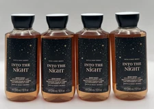 NEW Bath and Body Works Into The Night Body Wash 10 Oz Bottles Set Of 4