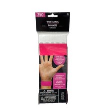 Tyvek Wristbands Numbered Pink 250 count Events Parties Clubs Amscan