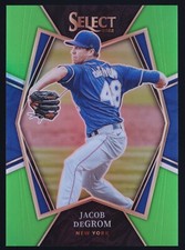 2022 SELECT PREMIER LEVEL GREEN PRIZM JACOB DEGROM 1/5 #162 RANGERS