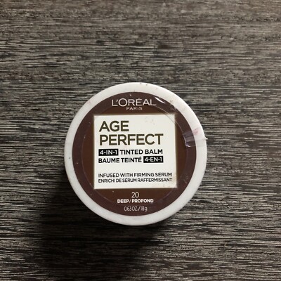 New L'Oreal Paris Age Perfect 4-in-1 Tinted Balm 20 Deep .63 oz