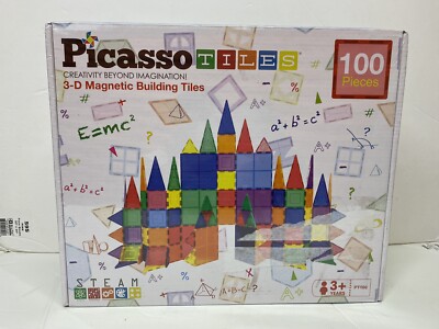 ピカソ　タイル　置物 Picassotiles Building Magnetic Set Piece Tiles Tile Block Toy