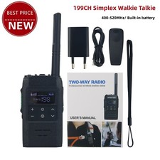 400-520MHz 199CH Simplex Walkie Talkie LED Display w/ Flashlight HamGeek ST7500