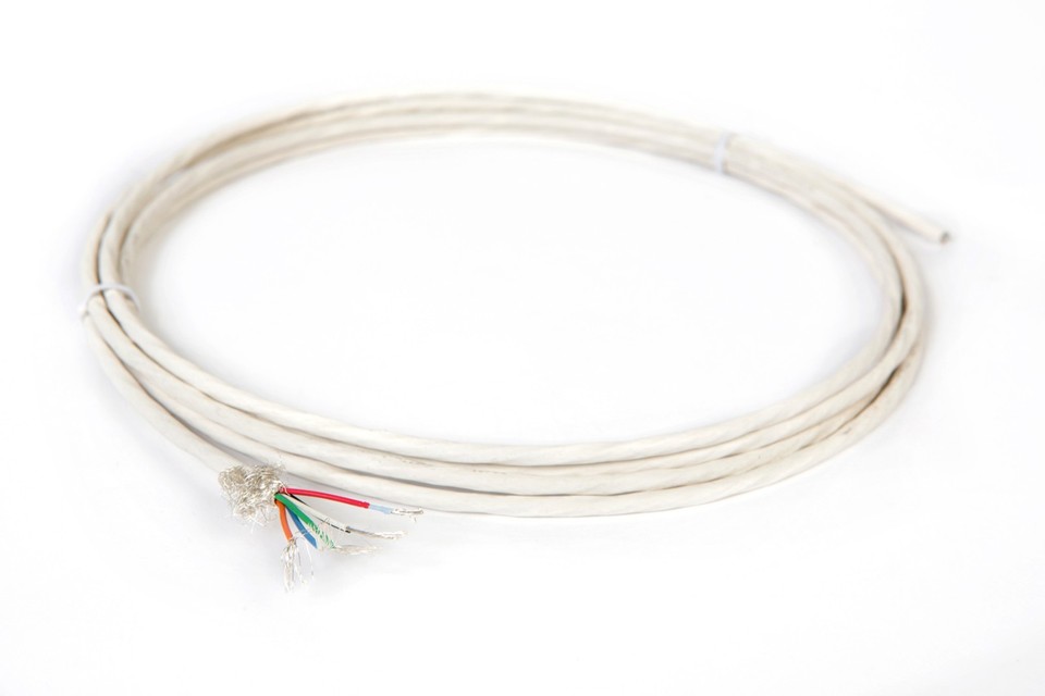 10ft 22AWG Shielded PTFE Wire – Silver Plated, Twisted Pair, 19-Strand Cable (M27500 Spec)