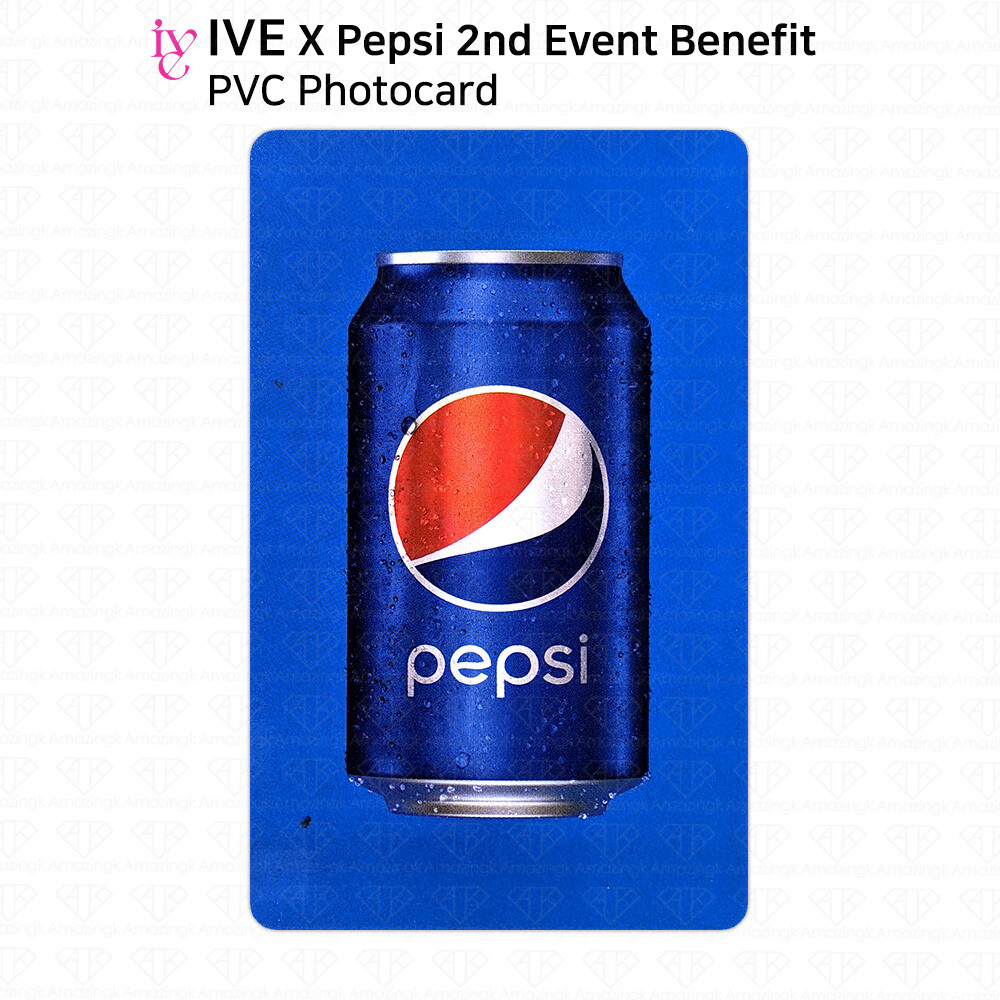 IVE x Pepsi 2nd Event Benefit Wonyoung Leeseo PVC Photocard KPOP K