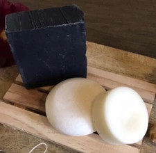 Peppermint Shampoo bar &Conditioner bar bundle and charcoal acne soap