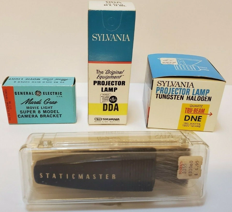 Lot of Vintage 8mm Film Repair,Splicing and Projector Bulbs - Image 2 of 4