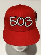 503 Portland Oregon Area Code Red Hat Size 7 1/8