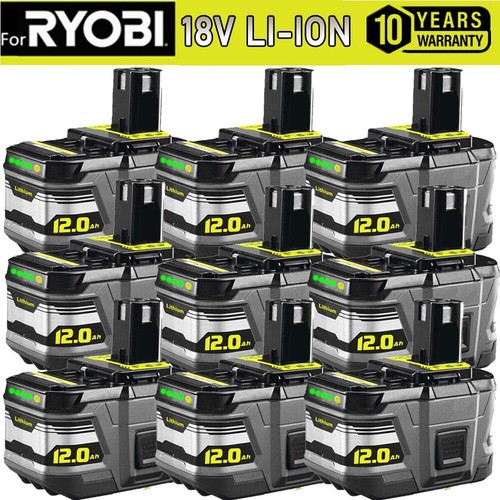 For RYOBI P108 3/6/8/9/12Ah High Capacity Battery 18Volt Lithium-Ion One Plus