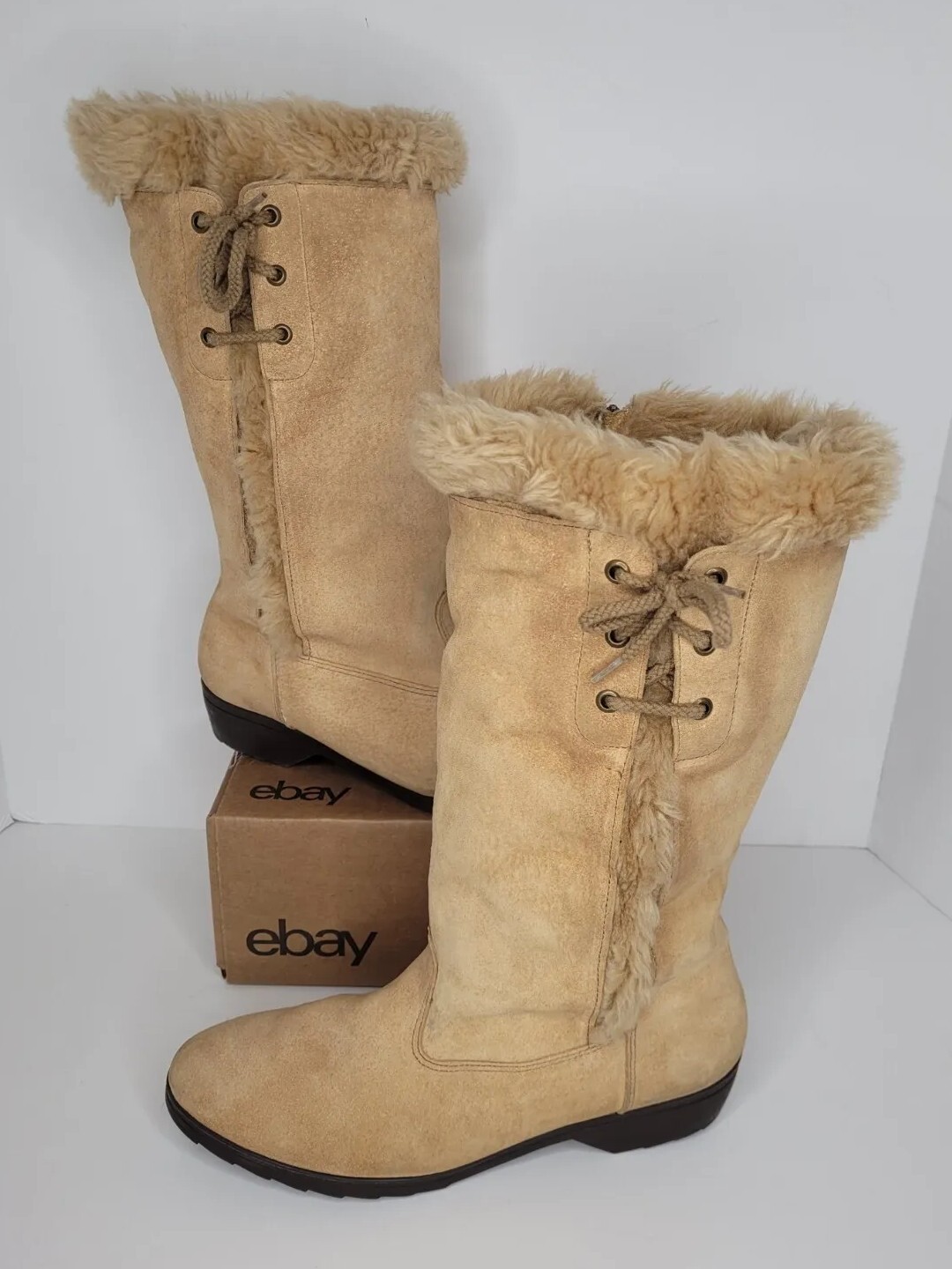 womens tan fur lined boots