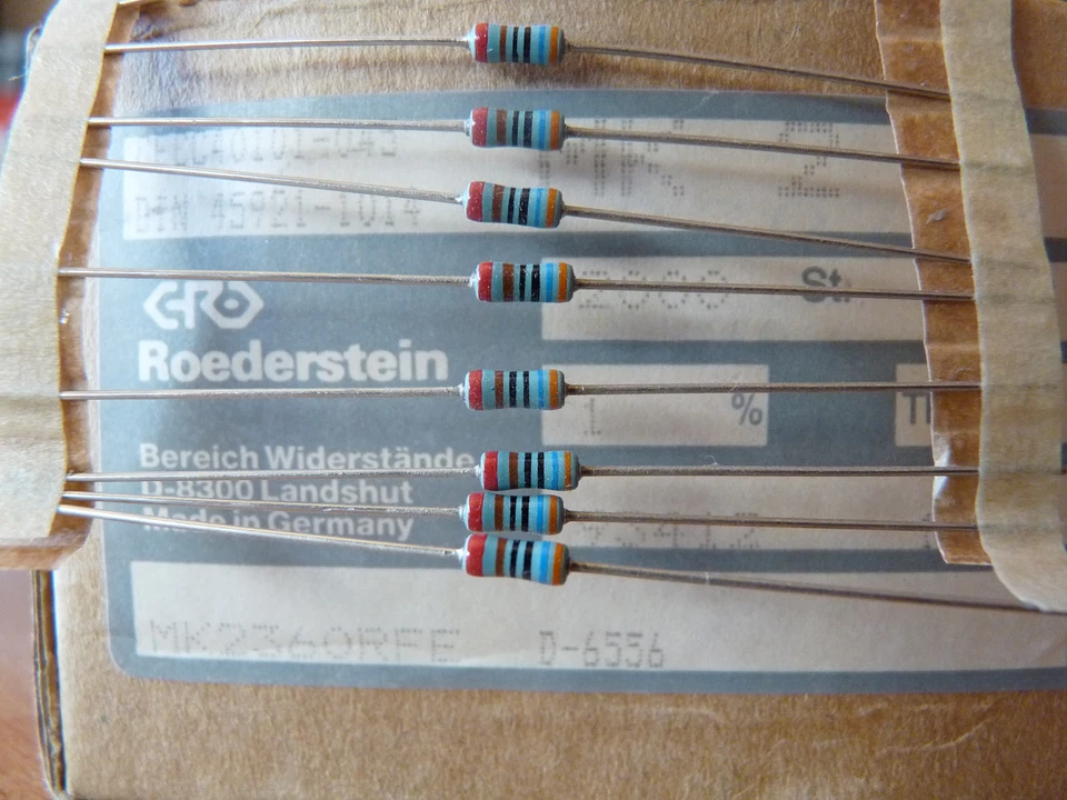 10x Vishay Roederstein MK2 Résistance Couche Métal 360R 0.6W 1% 50ppm