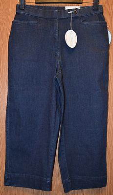Womens Dark Wash Denim Westbound Madison Ave Fit Capri Pants Size 6P NWT  NEW