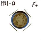 W@W 1911-d  Barber Dime, ( NICE Date !!!! ) F+ !!!!!!!!!!