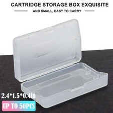 1-50pc Clear Cartridge Cases For Nintendo Game Boy Advance GBA Games Dust Covers