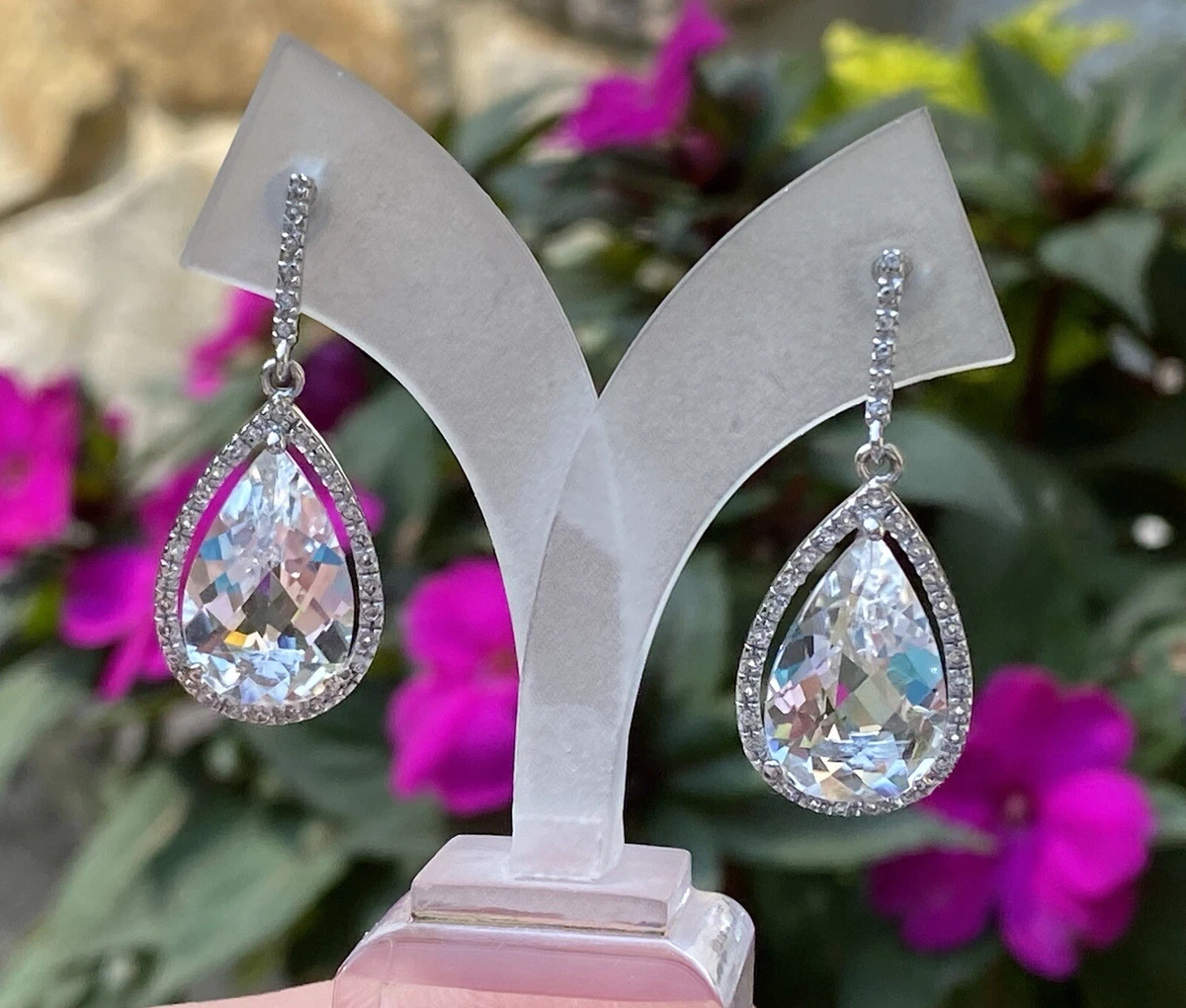 Zirconia on sale stone earrings