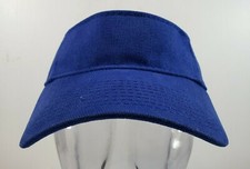 Adidas Visor Hat Adidas pre-curved brim Adjustable Cotton Visor Strap-back Blue