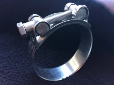 ACE W4 100% Stainless Steel Heavy Duty Hose Clamps T Bolt Exhaust Clamps Turbo