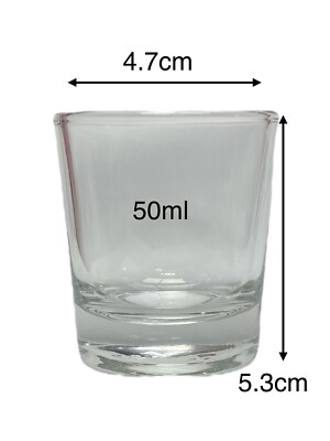Pack De 6 Mini Gobelets Shooter En Verre 50 Ml - Uniglass - Lavable Machine