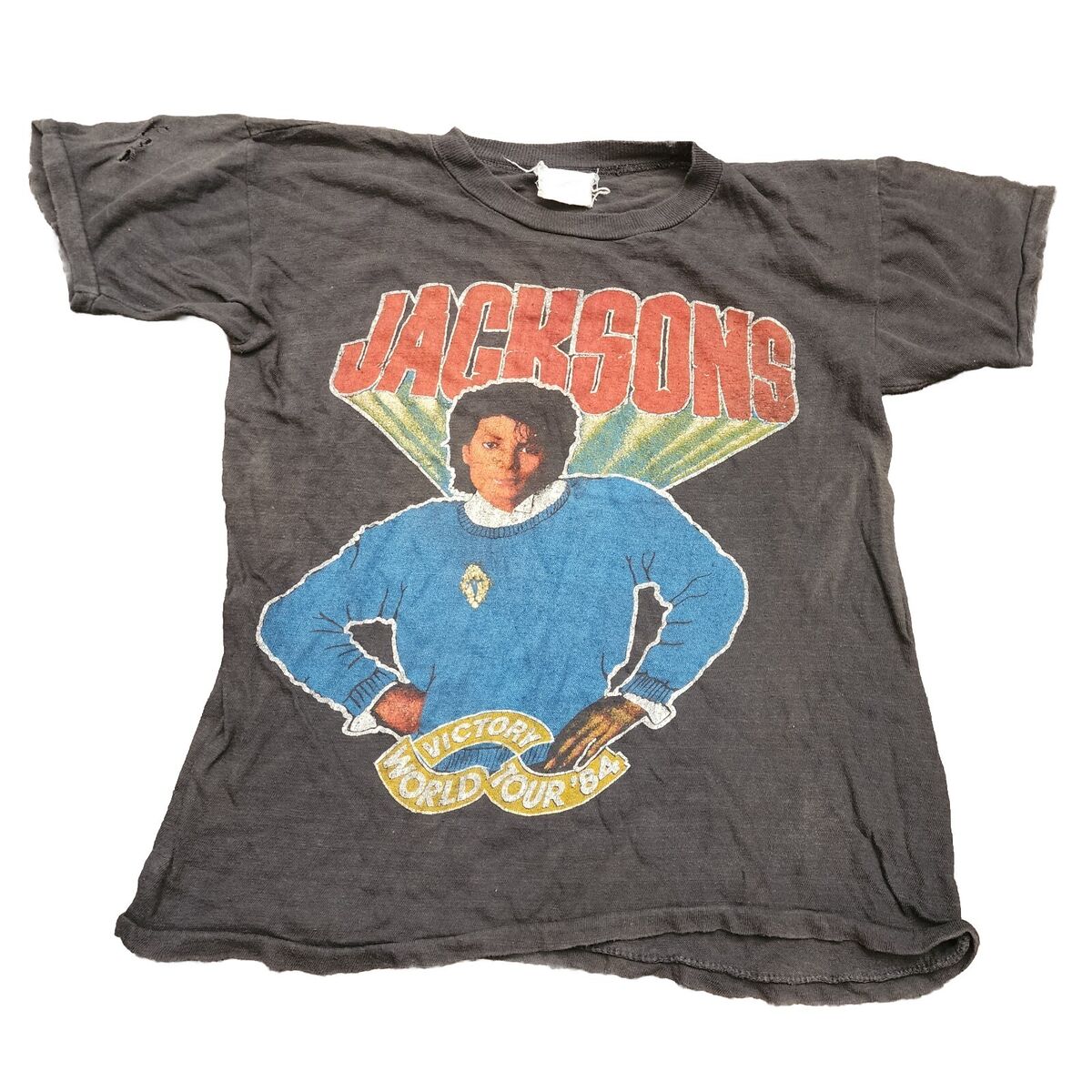 Vintage S Jackson 5 1984 Victory World Tour T Shirt Michael Vintage S Jackson 5 1984 Victory World Tour T Shirt Michael