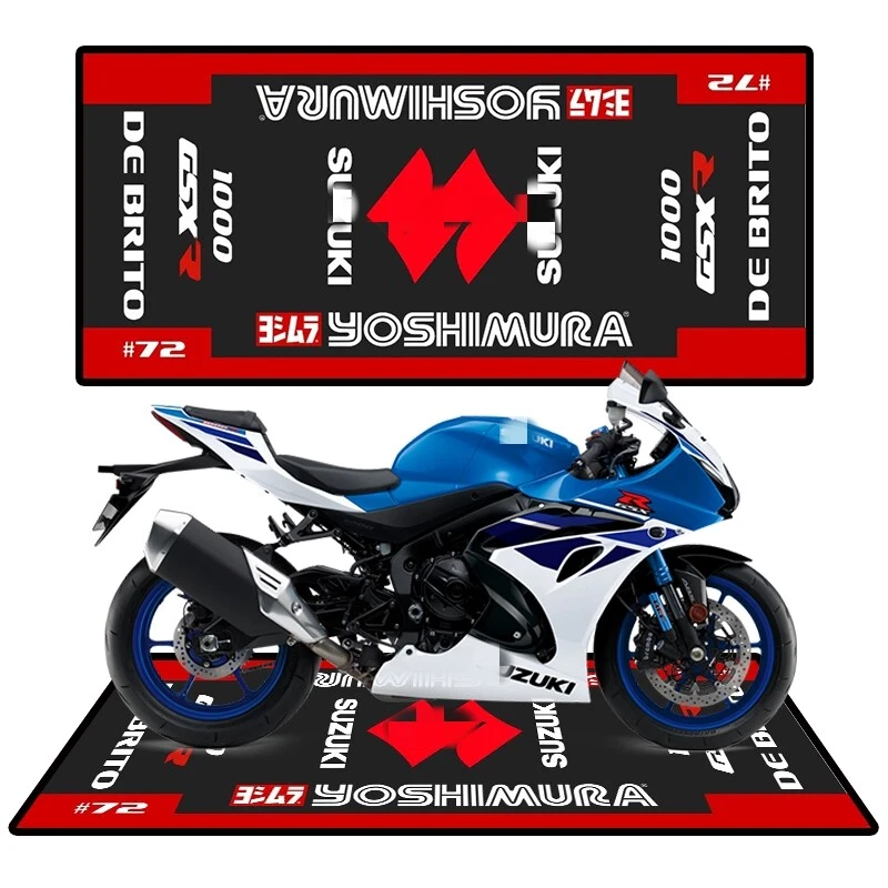 Alfombrilla antideslizante para moto moto garaje taller estacionamiento Foto 2 de 4